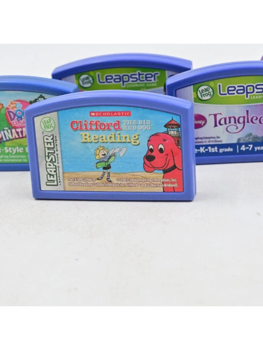 LeapFrog Leapster Learning Game Cartridge Lot of 8 Disney Fairies Nemo Dora